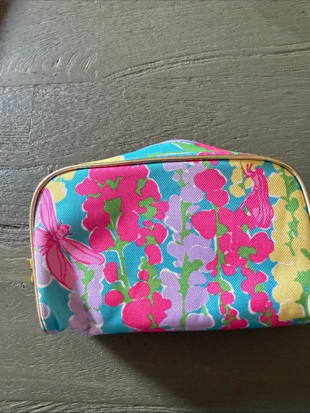 Lilly Pulitzer x Estée Lauder cosmetics bag